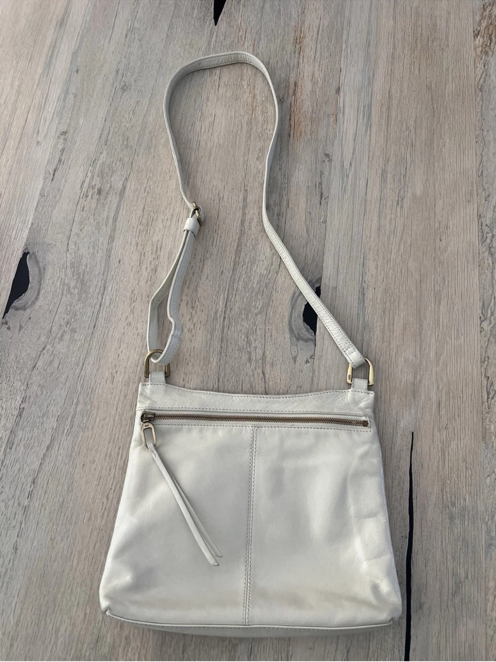 HOBO Cambel Leather Crossbody Bag Off White $228